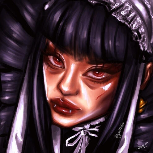 &quot;Celeste Ludenburg&quot;, Procreate (2024)