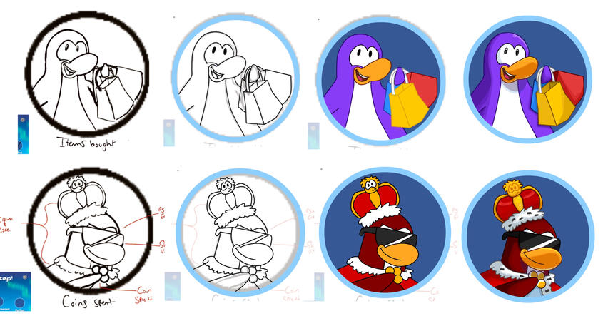 Penguin Playback Icon Progress