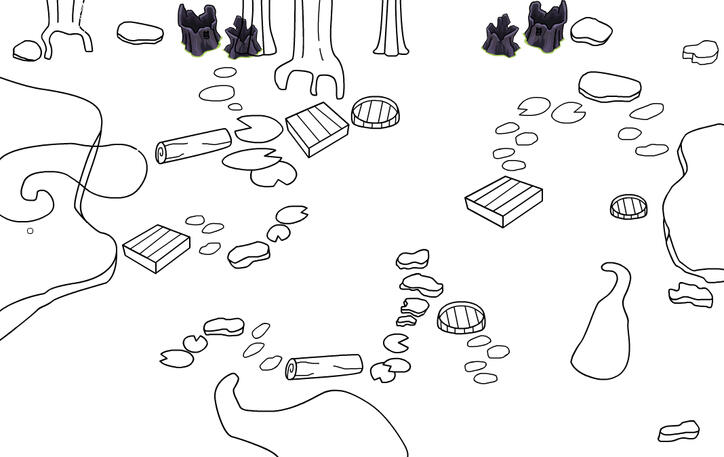 Dark Room 2/3 Lineart