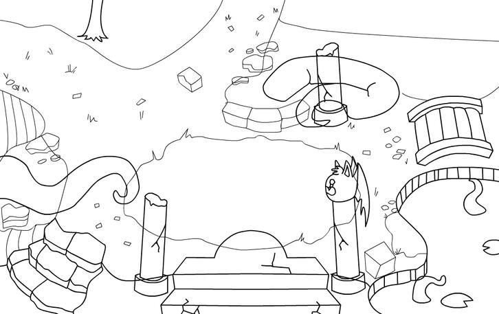 Center Room Lineart