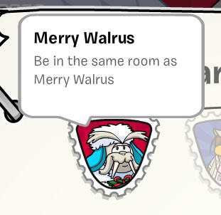 Merry Walrus Stamp