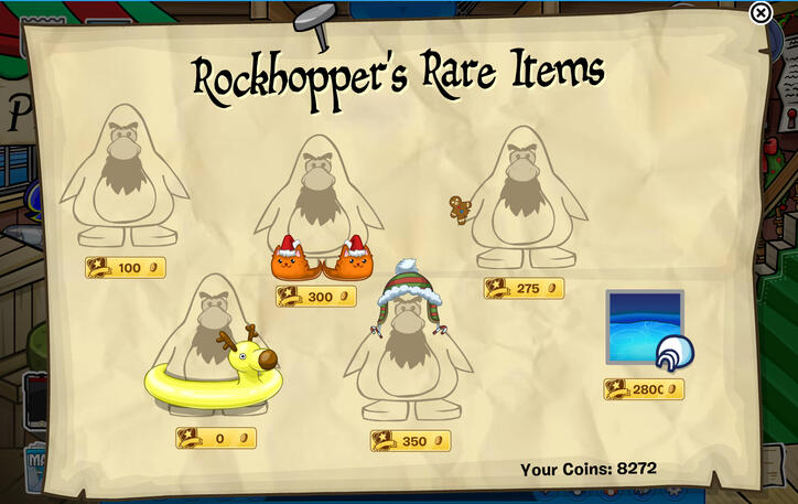 Rockhopper's Rare Items
