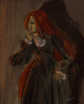 The Little Visitor Green Lady