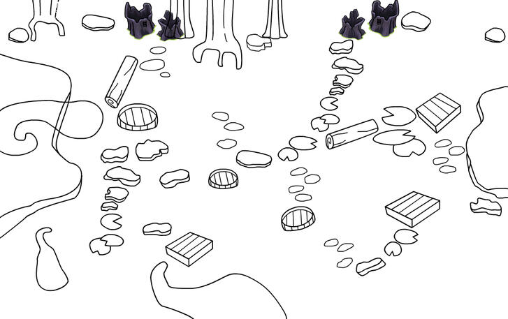 Dark Room 3/3 Lineart